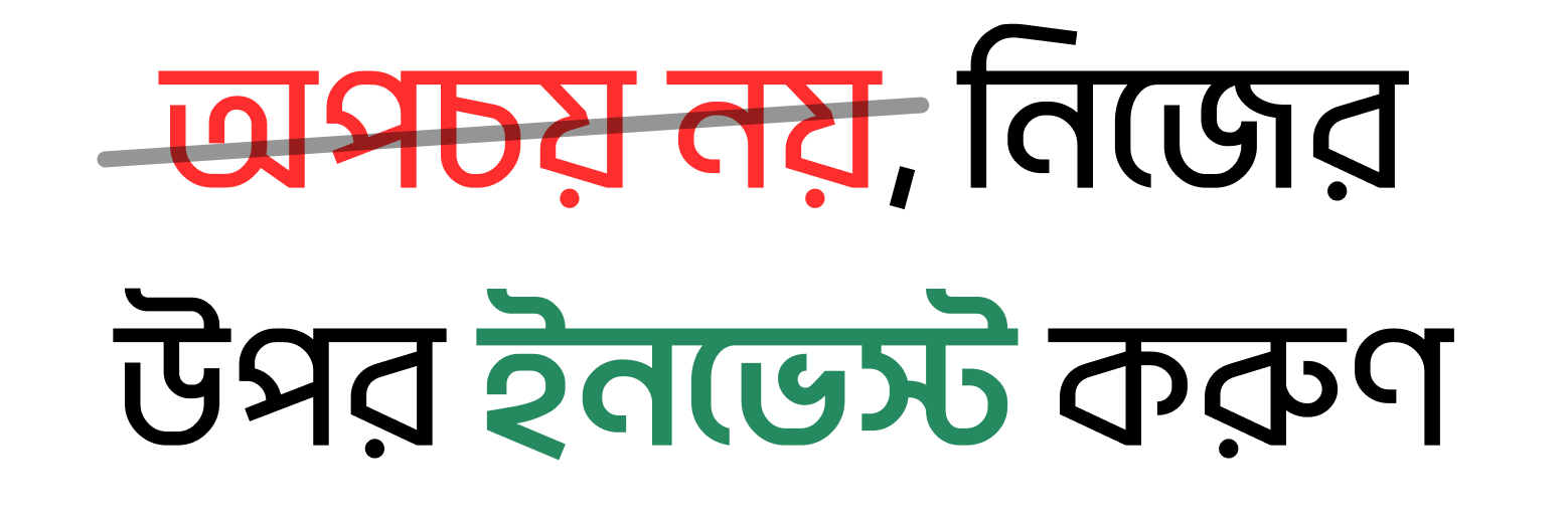 অপচয় নয়, নিজের উপর ইনভেস্ট করুন